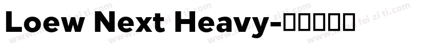 Loew Next Heavy字体转换